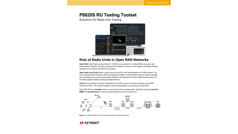 P8820S RU Testing Toolset